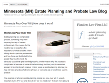 Tablet Screenshot of minnesotaestateplanningblog.com